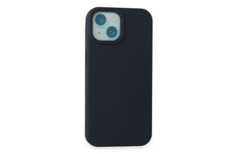 Newface iPhone 15 Plus Kılıf Nano içi Kadife Silikon - Lacivert
