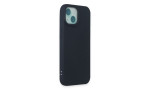 Newface iPhone 15 Plus Kılıf Nano içi Kadife Silikon - Lacivert