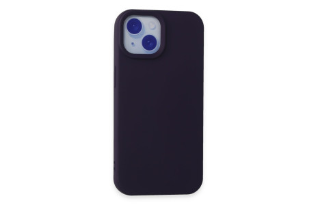 Newface iPhone 15 Plus Kılıf Nano içi Kadife Silikon - Mor
