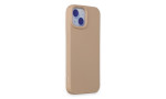 Newface iPhone 15 Plus Kılıf Nano içi Kadife Silikon - Pudra