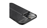 Newface iPhone 15 Pro Kılıf Focus Derili Silikon - Siyah