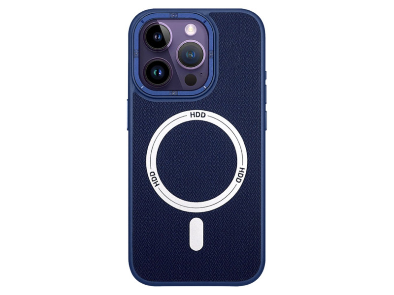 HDD iPhone 15 Pro Kılıf HBC-157 Granada Magneticsafe Kapak - Lacivert
