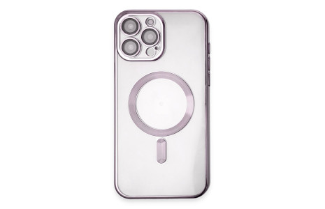 Newface iPhone 15 Pro Kılıf Kross Magneticsafe Kapak - Mor