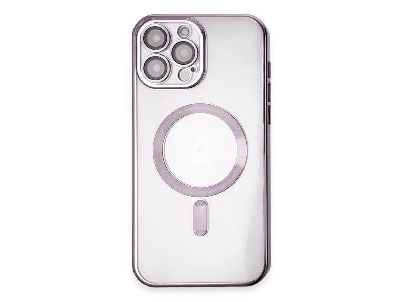 Newface iPhone 15 Pro Kılıf Kross Magneticsafe Kapak - Mor