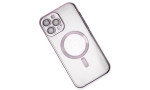Newface iPhone 15 Pro Kılıf Kross Magneticsafe Kapak - Mor