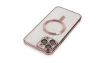 Newface iPhone 15 Pro Kılıf Kross Magneticsafe Kapak - Rose
