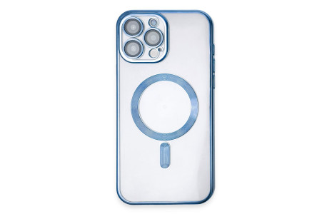 Newface iPhone 15 Pro Kılıf Kross Magneticsafe Kapak - Sierra Blue