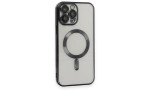 Newface iPhone 15 Pro Kılıf Kross Magneticsafe Kapak - Siyah