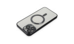 Newface iPhone 15 Pro Kılıf Kross Magneticsafe Kapak - Siyah