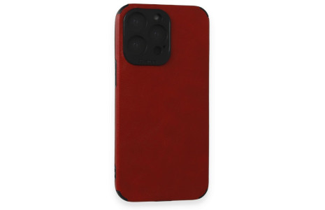 Newface iPhone 15 Pro Kılıf Loop Deri Silikon - Kırmızı