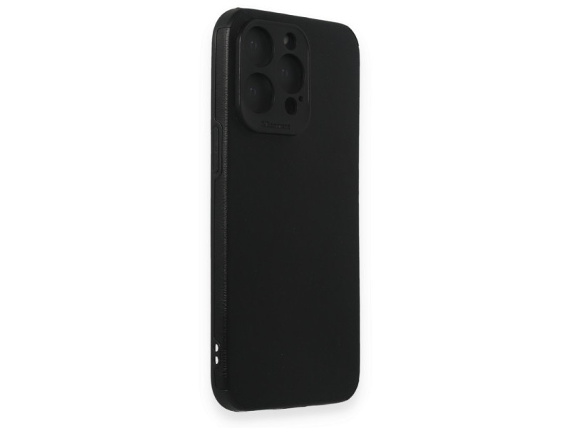 Newface iPhone 15 Pro Kılıf Loop Deri Silikon - Siyah