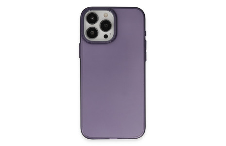 Newface iPhone 15 Pro Kılıf Modos Metal Kapak - Derin Mor