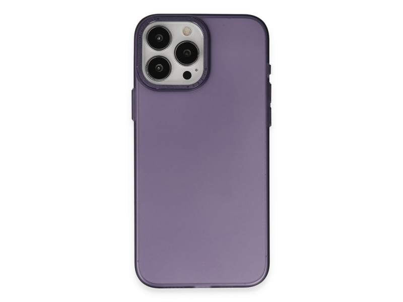 Newface iPhone 15 Pro Kılıf Modos Metal Kapak - Derin Mor