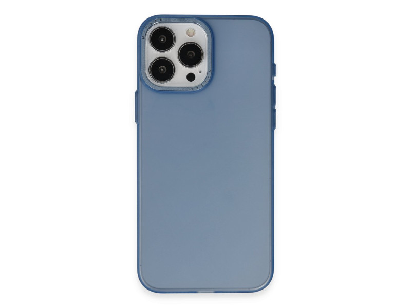 Newface iPhone 15 Pro Kılıf Modos Metal Kapak - Mavi