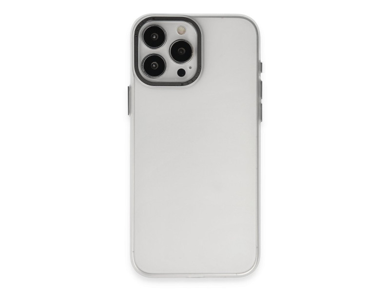 Newface iPhone 15 Pro Kılıf Modos Metal Kapak - Şeffaf