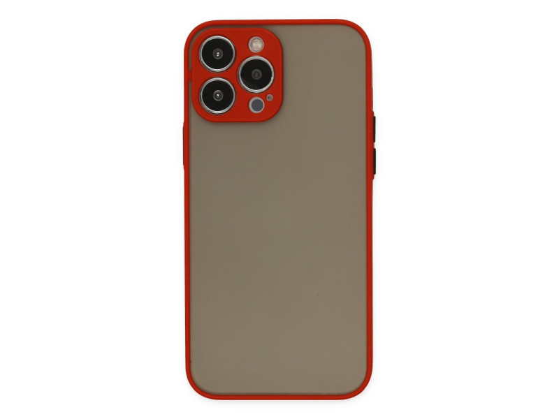 Newface iPhone 15 Pro Kılıf Montreal Silikon Kapak - Kırmızı