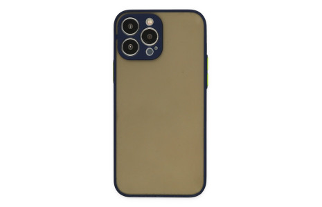 Newface iPhone 15 Pro Kılıf Montreal Silikon Kapak - Lacivert