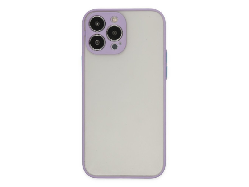 Newface iPhone 15 Pro Kılıf Montreal Silikon Kapak - Mor