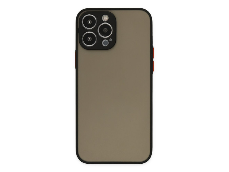 Newface iPhone 15 Pro Kılıf Montreal Silikon Kapak - Siyah