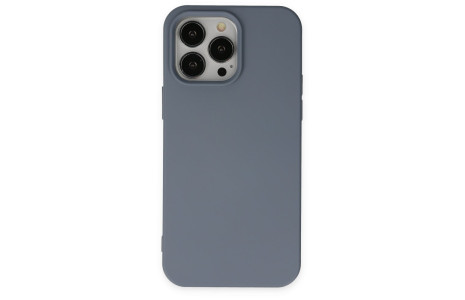 Newface iPhone 15 Pro Kılıf Nano içi Kadife Silikon - Gri