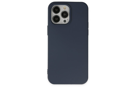 Newface iPhone 15 Pro Kılıf Nano içi Kadife Silikon - Lacivert