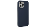 Newface iPhone 15 Pro Kılıf Nano içi Kadife Silikon - Lacivert