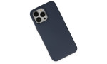 Newface iPhone 15 Pro Kılıf Nano içi Kadife Silikon - Lacivert