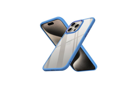 Newface iPhone 15 Pro Kılıf Power Silikon - Sierra Blue