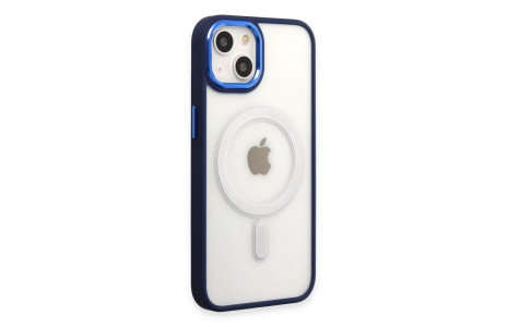 Newface iPhone 15 Pro Kılıf Room Magneticsafe Silikon - Lacivert