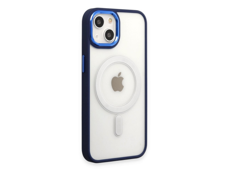 Newface iPhone 15 Pro Kılıf Room Magneticsafe Silikon - Lacivert