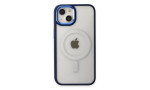 Newface iPhone 15 Pro Kılıf Room Magneticsafe Silikon - Lacivert