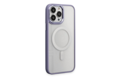 Newface iPhone 15 Pro Kılıf Room Magneticsafe Silikon - Lila