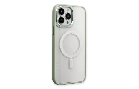 Newface iPhone 15 Pro Kılıf Room Magneticsafe Silikon - Su Yeşili