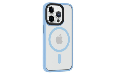 Newface iPhone 15 Pro Kılıf Trex Magneticsafe Kapak - Sierra Blue