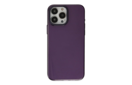 Newface iPhone 15 Pro Max Kılıf Anka PC Magneticsafe Sert Metal Kapak - Mor