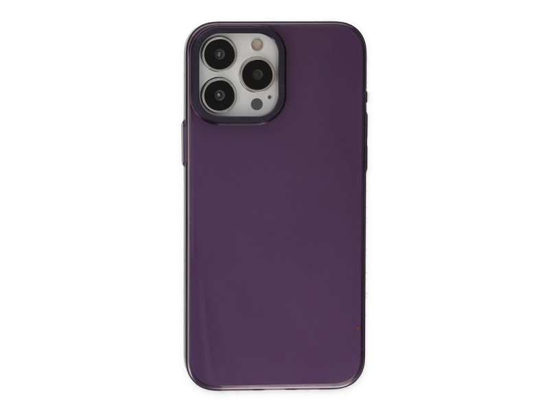 Newface iPhone 15 Pro Max Kılıf Anka PC Magneticsafe Sert Metal Kapak - Mor
