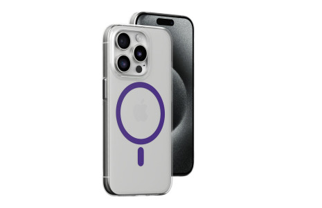 Joko iPhone 15 Pro Max Kılıf Bubble Magsafe Kapak - Mor