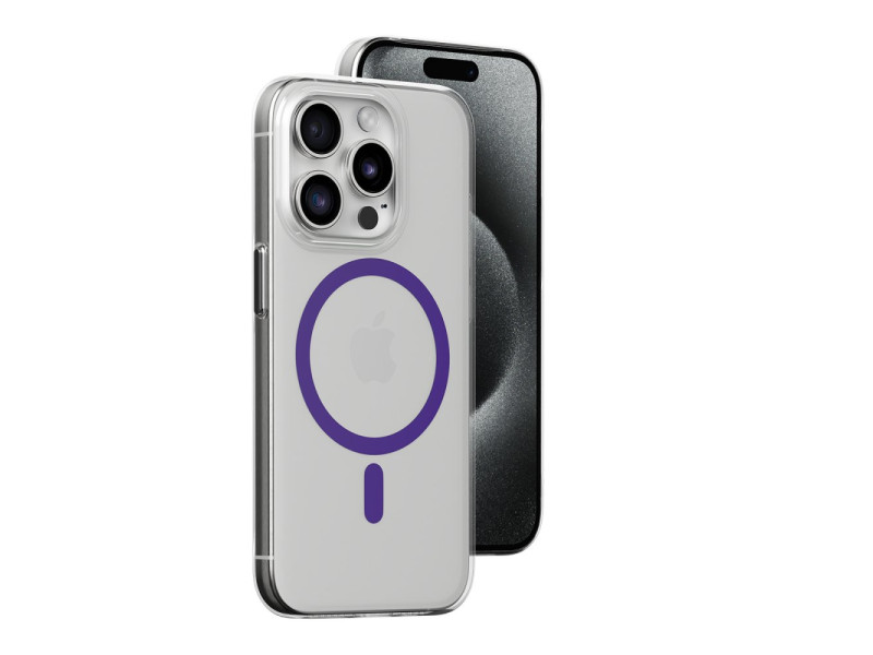 Joko iPhone 15 Pro Max Kılıf Bubble Magsafe Kapak - Mor