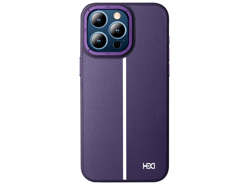 HDD iPhone 15 Pro Max Kılıf HBC-155 Lizbon Kapak - Derin Mor