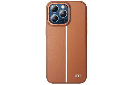 HDD iPhone 15 Pro Max Kılıf HBC-155 Lizbon Kapak - Kahverengi