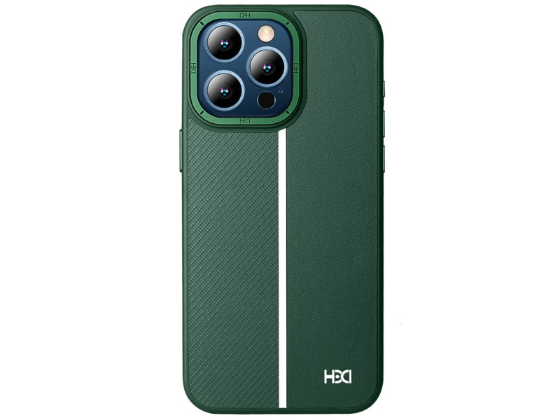 HDD iPhone 15 Pro Max Kılıf HBC-155 Lizbon Kapak - Koyu Yeşil