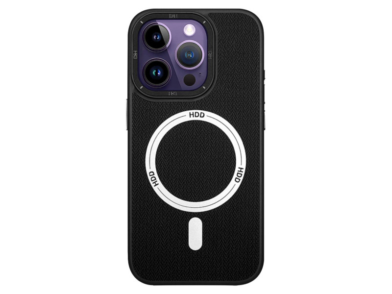 HDD iPhone 15 Pro Max Kılıf HBC-157 Granada Magneticsafe Kapak - Siyah