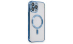 Newface iPhone 15 Pro Max Kılıf Kross Magneticsafe Kapak - Sierra Blue