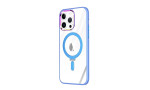 Newface iPhone 15 Pro Max Kılıf Mudo Magneticsafe Standlı Kapak - Sierra Blue