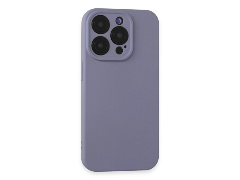 Newface iPhone 15 Pro Max Kılıf Nano içi Kadife Silikon - Lila