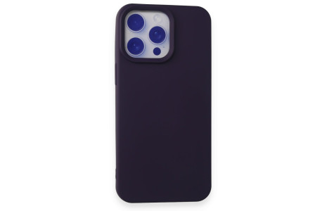 Newface iPhone 15 Pro Max Kılıf Nano içi Kadife Silikon - Mor