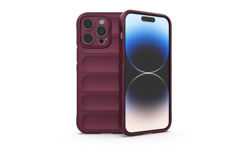 Newface iPhone 15 Pro Max Kılıf Optimum Silikon - Bordo