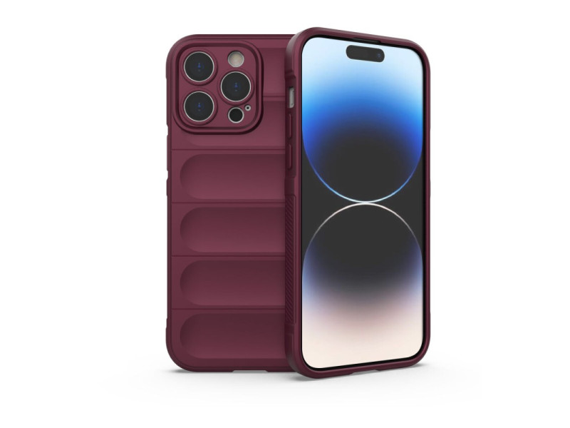 Newface iPhone 15 Pro Max Kılıf Optimum Silikon - Bordo