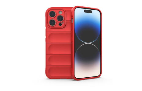 Newface iPhone 15 Pro Max Kılıf Optimum Silikon - Kırmızı