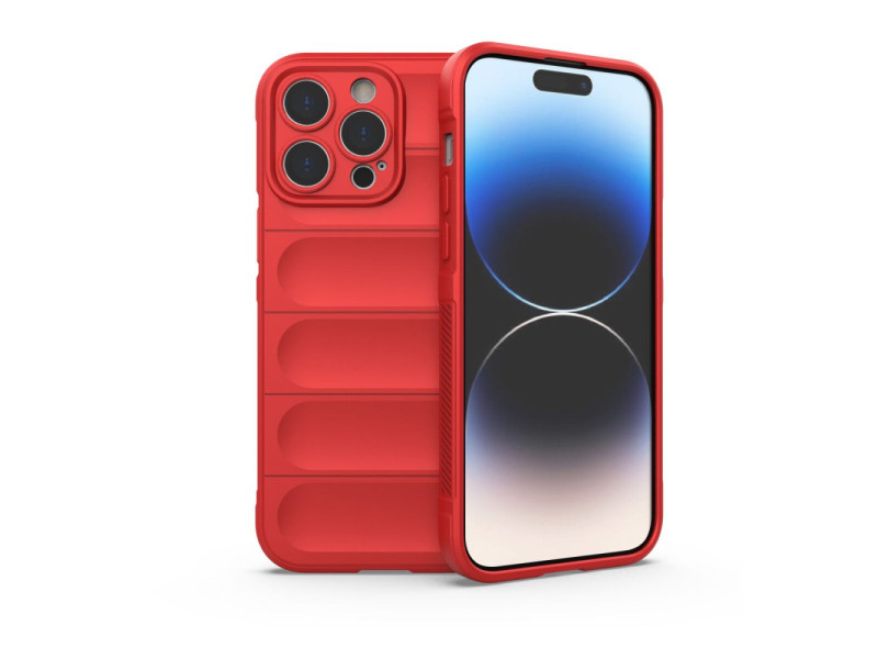 Newface iPhone 15 Pro Max Kılıf Optimum Silikon - Kırmızı